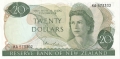 New Zealand 20 Dollars, (1977)